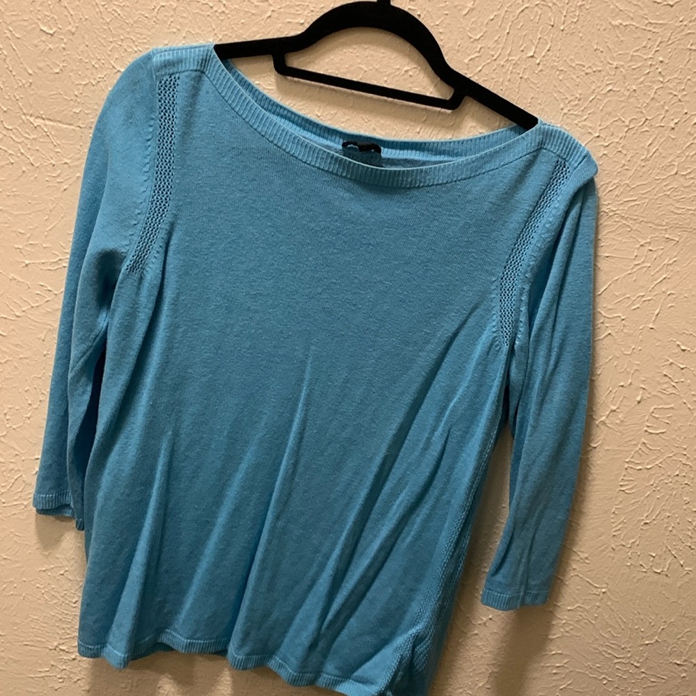 Talbots Light Blue Sweater top M